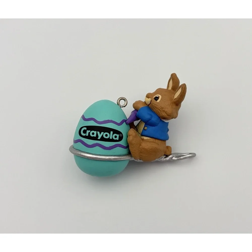Hallmark Keepsake Ornament Eggs-pert Artist Crayola Easter Bunny 1997 Vintage